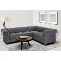 OTTO home Chesterfield-Sofa Chesterfield Ecksofa, auch in Leder L-Form, hochwertige Knopfheftung, langer Schenkel links oder rechts wählbar