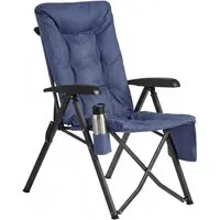 SONGMICS Campingstuhl 90°-150° verstellbare Rückenlehne, mit Polsterung/Tragetasche, belastbar bis 150 kg, 1er /2er Set