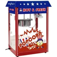 Royal Catering Popcornmaschine Popcornmaker 1500 W 5 kg/h rot Popcornautomat Teflon USA-Design