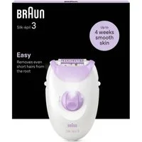 Braun Epilierer Silk-epil 3-000 Epilierer Weiß/Violett 611106