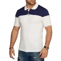 CARISMA Poloshirt CRPARATI Strick Kurzarm Polo T-Shirt Color-Block