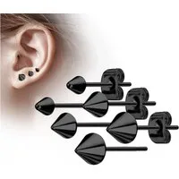 Order & Smile Schmuck Paar Ohrstecker Ohrstecker Spikes Ohrringe Edelstahl
