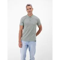LERROS Poloshirt Poloshirt in 2-Tone-Optik und All-over-Print