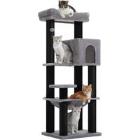 Purpurra Kratzbaum Extradick 8 cm Stamm, robuster Katzenturm, 147 cm, 55L x 45B x 147H cm