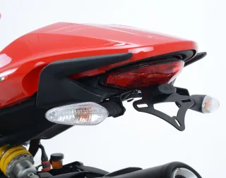 R&amp;G Kennzeichenhalter Heckumbau Ducati Monster 821 / Stripe Bj.  Bj. 2014-2017 eintragungsfrei