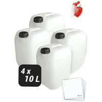 Trevendo Kanister 4er Set Kanister - lebensmittelecht - 10 Liter, Lebensmittelecht