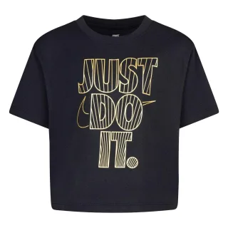 Nike - T-Shirt für Mädchen Kastig (Schwarz)