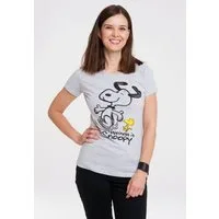 LOGOSHIRT T-Shirt Snoopy & Woodstock Happiness Print
