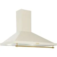 Klarstein Deckenhaube Montblanc 90 Serie Montblanc 90 Dunstabzugshaube 90 cm 610 m³/h 165W LED Reling Edelstahl Montblanc 90, Wand-Abzugshaube Wandhaube Abluft mit Bedienfeld vorne 90 cm