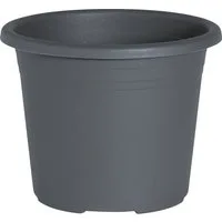 Geli Pflanzkübel Cylindro Blumentopf Anthrazit – Ø16cm Kunststoff Pflanztopf 1,4L