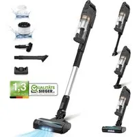 Levoit Akku-Hand-und Stielstaubsauger LSV-V201-GEU, LVAC-200, Schnurloser Staubsauger, bis 50 Min. Laufzeit, 180,00 W, beutellos, Anti-Verhedderungsbürste, 99,9% Filterleistung, Haustier-& Autozubehör