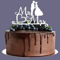 AREA17 Tortenstecker Cake Topper aus Acryl zur Hochzeit, Mr & Mrs, (Kuchendeko Tortenstecker, verschiedene Farben, Kuchendekoration und Tortenschmuck), 100% Made in Germany