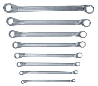 KS Tools Doppel-Ringschlüssel-Satz, gekröpft, 8-tlg 6-22mm - 517.0248