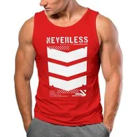 Neverless Tanktop Herren Tank-Top Techwear Trend Motive Japanese Streetstyle Military mit Print