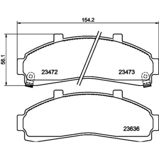 Hella Bremsbel?ge vorne Ford Explorer