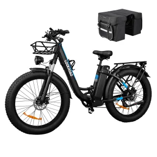 LOOKROAD L26 MIN Electric Bike, 48V 20Ah Battery, 1500W Motor, Recommended Top Speed 25KM/H, Speed Sensor, Mechanical Di