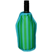 Giftcompany Weinkühler Froid Kühlmanschette Streifen grün/türkis 23,5cm