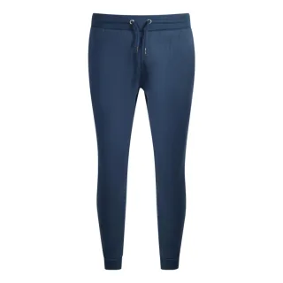 Cavalli Class Print-Logo Navyblaue Jogginghose