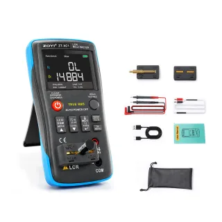2-in-1 ZOYI XC1 LCR Bridge Multimeter 10kHz High Frequency 25000 Counts TFT Color Display True RMS Auto Manual Range Ind