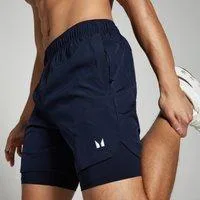 MP Herren 2-in-1-Trainingsshorts — Navy - S