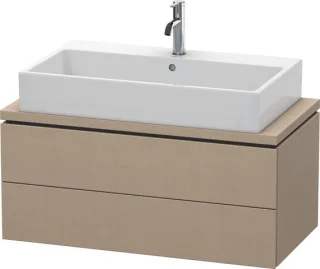 Duravit L-Cube Konsolenwaschtischunterbau wandhängend Leinen Matt 920x477x400 mm - LC580807575 LC580807575