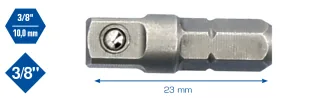 Brilliant Tools 3/8" Bit-Adapter auf 10 mm - BT021906