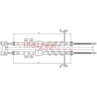Metzger Handbremsseil Ford Tourneo Connect Transit Connect P65 P70 P80