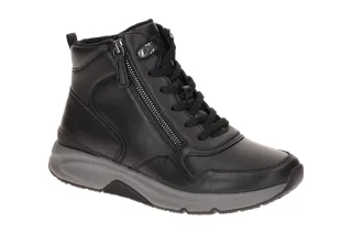 Gabor 0803.03.004 Damen Stiefeletten Schwarz ROLLINGSOFT bequeme Mid-Sneakers