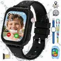 Vashoy 2026 Kinderuhr T53Neue Smartwatch Kinder mit GPS, Kameras, Smartwatch (5 cm/1.83 Zoll, Android/4G (LTE) 4G Telefonfunktionen Smartwatch, 7-tlg., Schulmodus,Geschenke für Kinder im Alter von 5 bis 16 Jahren