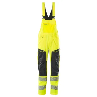 MASCOT Latzhose mit Knietaschen ACCELERATE SAFE Hi-vis Gelb / Schwarz 62 - 19569-236-1709-90C62