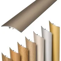 Dalsys Übergangsprofil selbstklebend, zum Stecken und verbinden (93cm x 30mm in der Farbe Champagner, 1-St), aus Aluminium, Boden Übergangsleiste Höhenausgleich