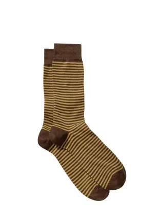 Mey & Edlich Herren Gut-drauf-Socke Braun 85 % Baumwolle, 13 % Polyamid, 2 % Elasthan