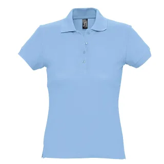SOLS Womens/Ladies Passion Pique Short Sleeve Polo Shirt (Himmelblau)