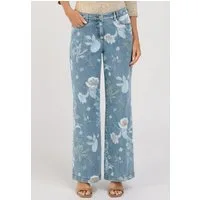 bianca 5-Pocket-Hose MELBOURNE mit stylischem floralem Muster