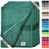 leevitex® Handtücher 4er-Set, 50 × 100 cm, aus 100% Baumwolle, Frottee (Set, 4-St), OEKO-TEX® STANDARD 100 zertifiziert und hochwertig verarbeitet