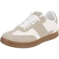 Coolwalk Herrensneaker mit Schnürung für Alltag und Freizeit Sneaker (91977409) Flach Sneakers in Beige