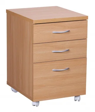 Rollcontainer Sonoma Eiche MARWIN 68x38 cm mit 5 Schubladen und Rollen