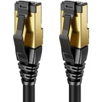deleyCON deleyCON 15m CAT8.1 Patchkabel Netzwerkkabel RJ45 LAN DSL Kabel S/FTP LAN-Kabel