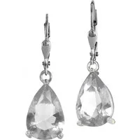 SilberDream Paar Ohrhänger SilberDream Ohrringe Damen-Schmuck 925er (Ohrhänger), Damen Ohrhänger Träne aus 925 Sterling Silber, Farbe: silber, weiß