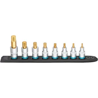 HAZET SmartRail Flexible Kunststoff-Steckleiste Vierkant 12,5 mm (1/2 Zoll), Innen-Vielzahn XZN - 990-SR/8