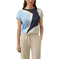 s.Oliver BLACK LABEL Rundhalsshirt mit grafischem Muster