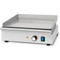 vertes Tischgrill Grillplatte Bratplatte Plancha Grill Elektrisch 1700W, 1700 W, Edelstahl Grillfläche Glatt 40x26cm