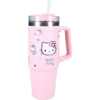 Vadobag Thermobecher Hello Kitty Trinkflasche 900ml – Kinder Flasche rosa Bottled Bliss, Edelstahl