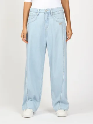 GANG Damen Jeans 94FANNY - baggy fit Jeans pure light blue