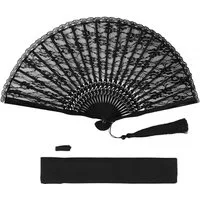 FELIXLEO Handfächer Lace Fan with Tassel Vintage Fan Lace Folding Fan Hand Fan, (1-tlg)