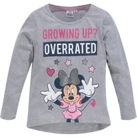 Disney Minnie Mouse Langarmshirt Minnie Mouse Langarm T-Shirt für Mädchen 110 116 128 Glitzer
