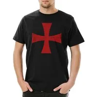 Urban Backwoods Print-Shirt Templar Cross I Herren T-Shirt Rotes Templer Orden Kreuz Templerorden (1-tlg) Ordo Tempelritter Gral Kreuzzüge