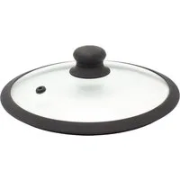 Krüger Deckel Glasdeckel Saphir mit Soft-Touch-Knopf, (1-tlg), hitzebeständig bis 160°C und spülmaschinengeeignet