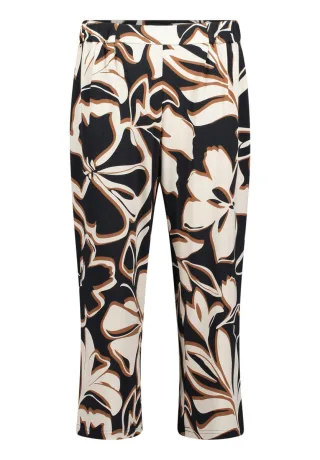 Betty Barclay - Gemusterte 3/4-Hose blau - Gr. - 46