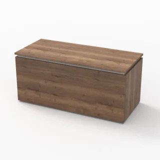 Sanipa Sitztruhe 2morrow (P2500) 451x1000x451 Eiche-Tabak P250050